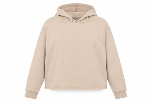 New Look Womens Beige Polyester Pullover Hoodie Size 8