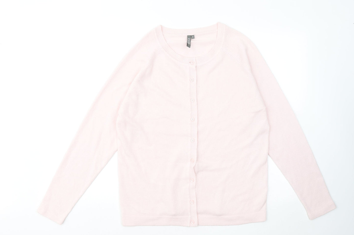 Originals Womens Pink Round Neck Acrylic Pullover Jumper Size 16