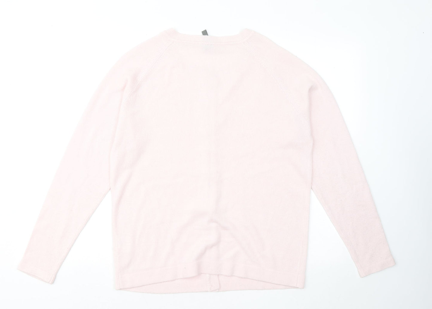 Originals Womens Pink Round Neck Acrylic Pullover Jumper Size 16