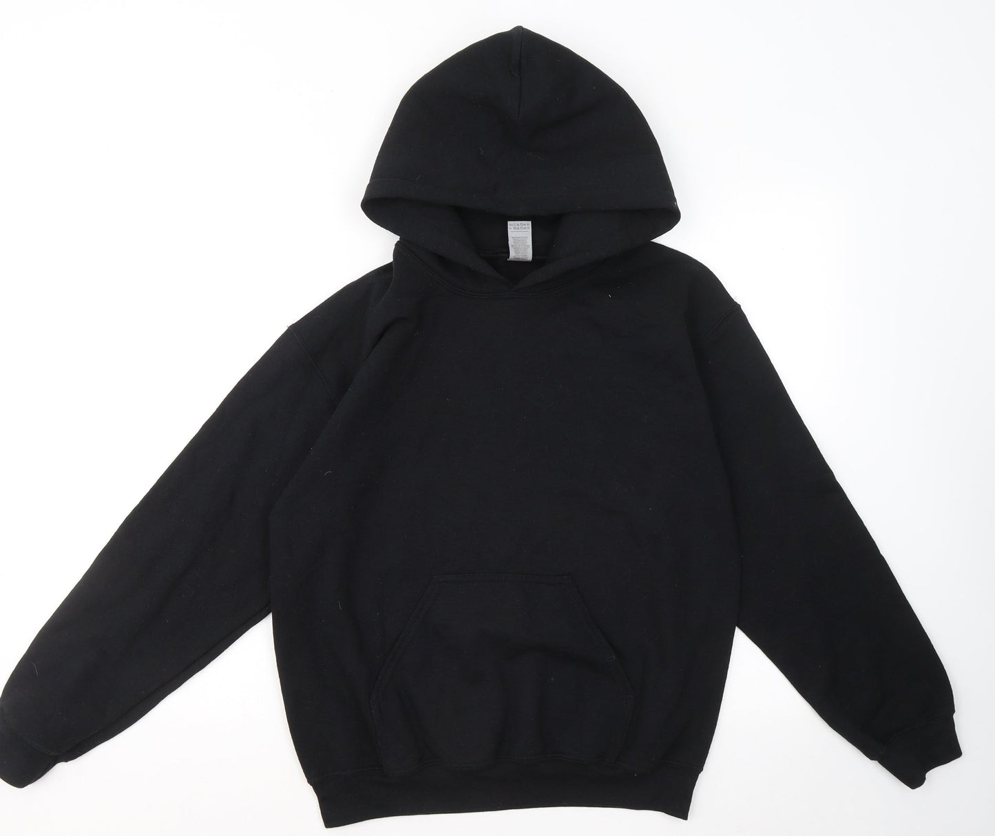 Gildan Mens Black Cotton Pullover Hoodie Size S - I just really like penguins ok
