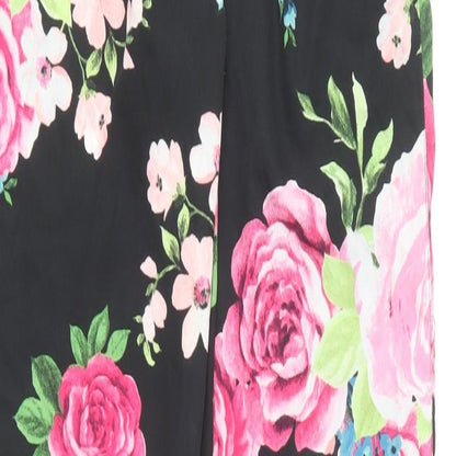 Preloved Feel Fabulous Womens Floral Polyester Trousers Size 10 L29 in Regular - Label