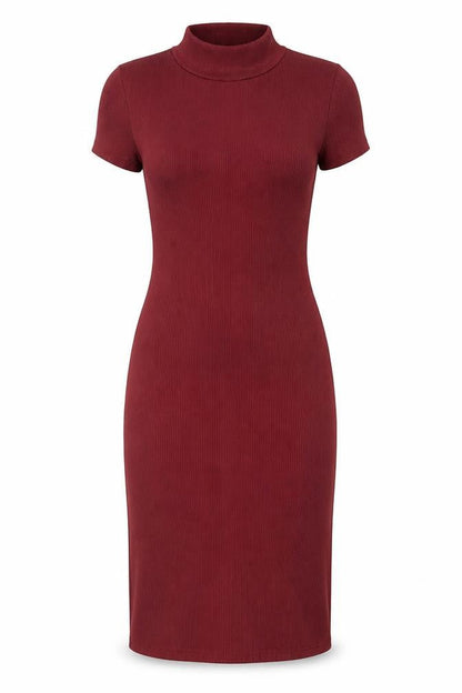 Boohoo Womens Purple Polyester Bodycon Size 8 Crew Neck