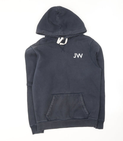 Jack Wills Womens Blue Cotton Pullover Hoodie Size XS