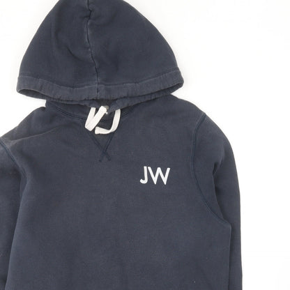 Jack Wills Womens Blue Cotton Pullover Hoodie Size XS