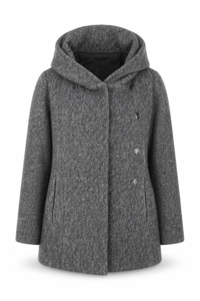 New Look Womens Grey Overcoat Coat Size 10