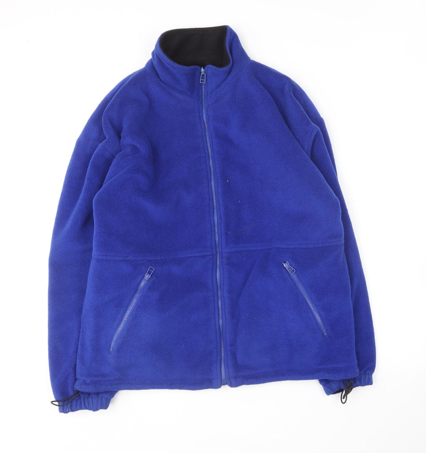 Icecube Mens Blue Polyester Full Zip Sweatshirt Size S