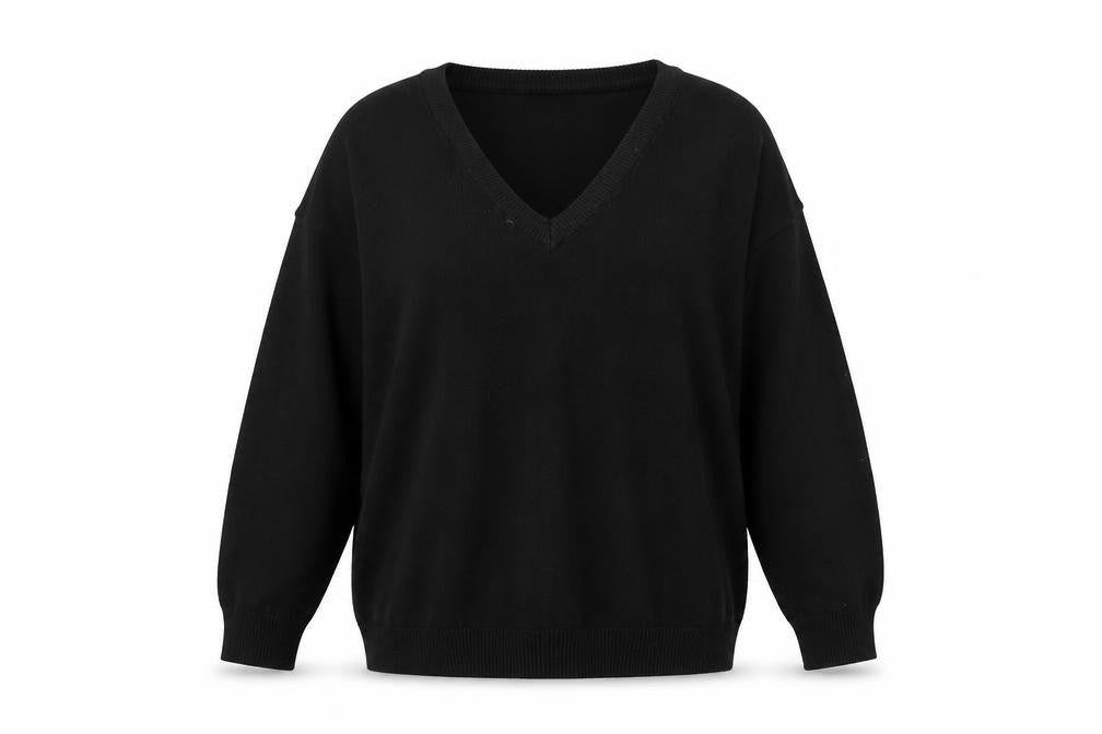 Body Flirt Womens Black Viscose Pullover Sweatshirt Size M