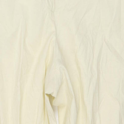 Frank Eden Mens Beige Polyester Trousers Size 30 in L28 in Regular
