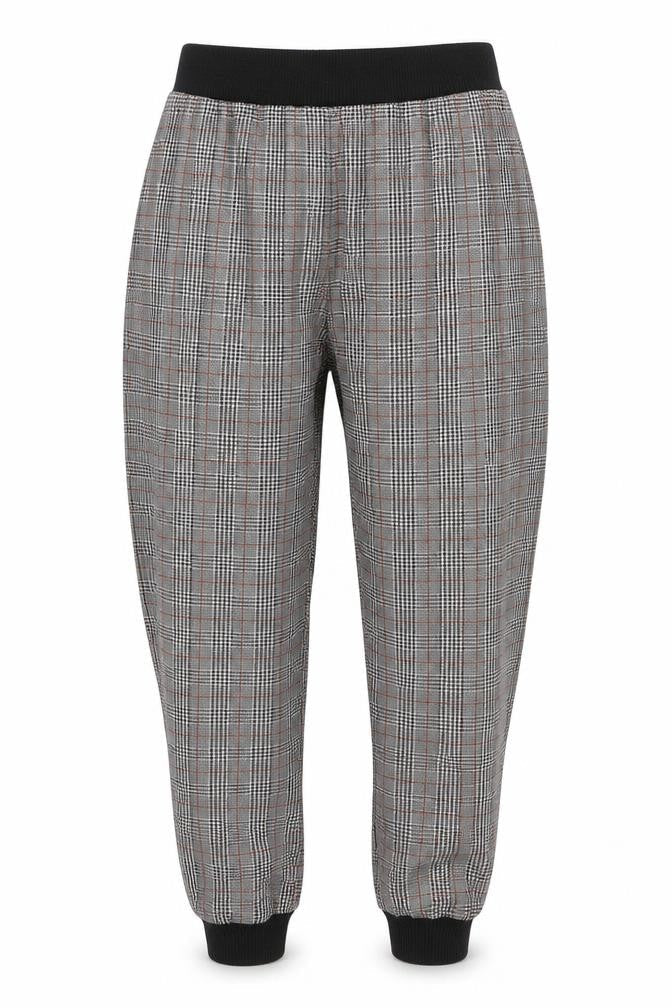 Cameo Rose Womens Multicoloured Plaid Polyester Carrot Trousers Size 8 L27 in Regular