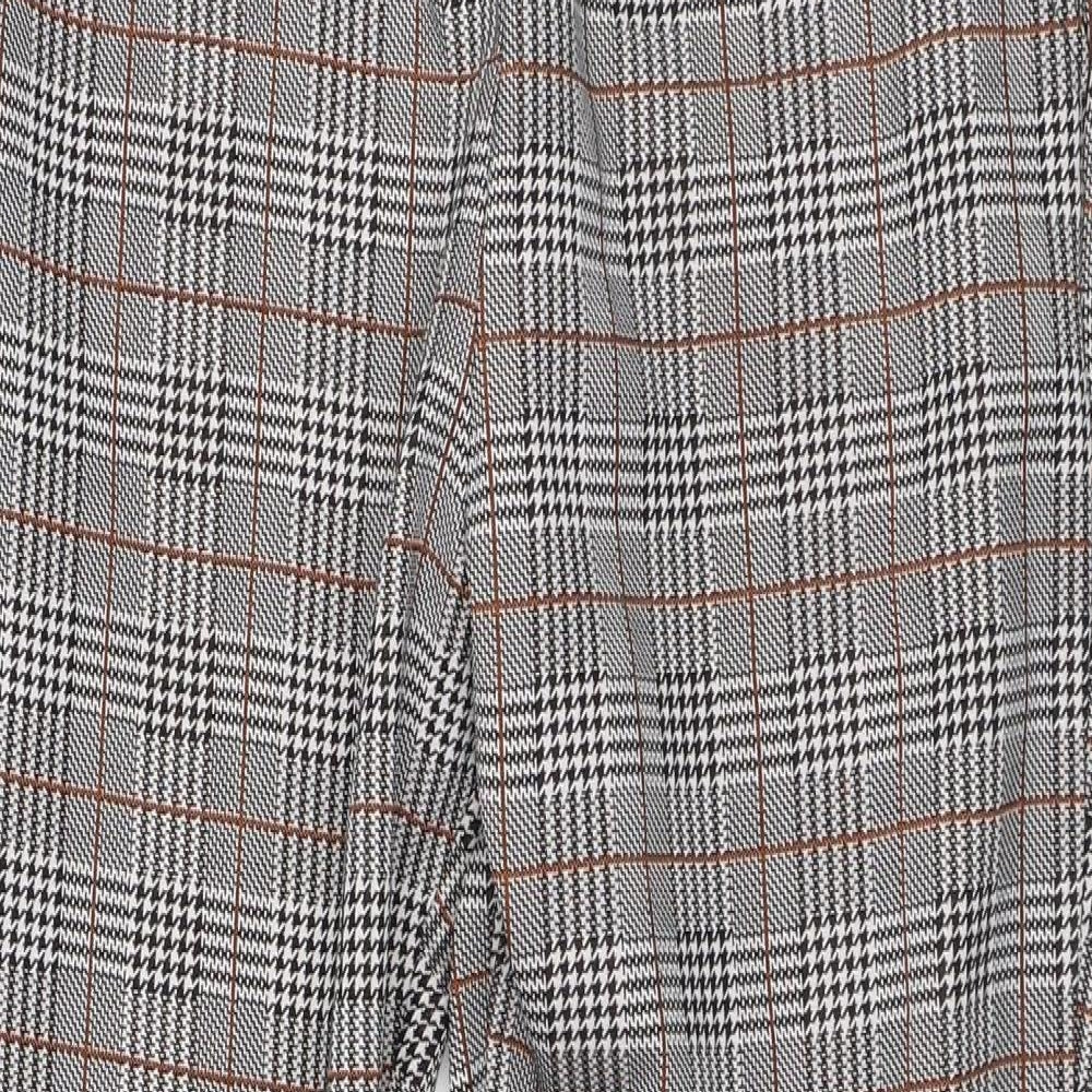 Cameo Rose Womens Multicoloured Plaid Polyester Carrot Trousers Size 8 L27 in Regular