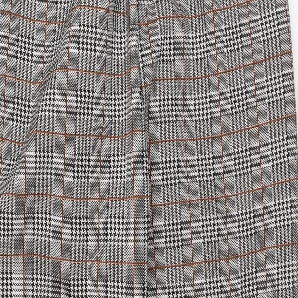 Cameo Rose Womens Multicoloured Plaid Polyester Carrot Trousers Size 12 L28 in Regular