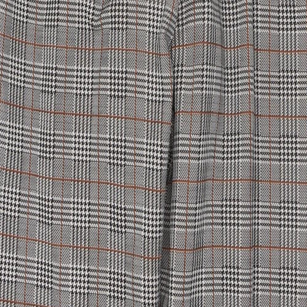 Cameo Rose Womens Multicoloured Plaid Polyester Carrot Trousers Size 12 L28 in Regular