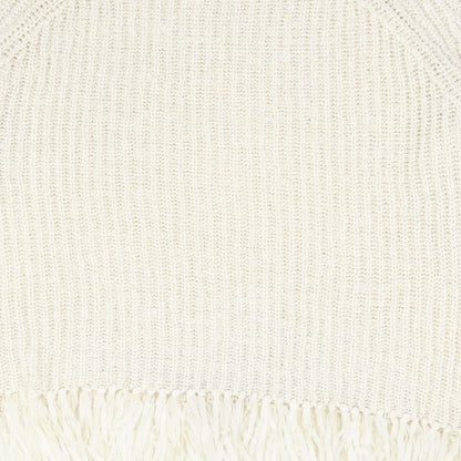H&M Womens Ivory Round Neck Acrylic Pullover Jumper Size M