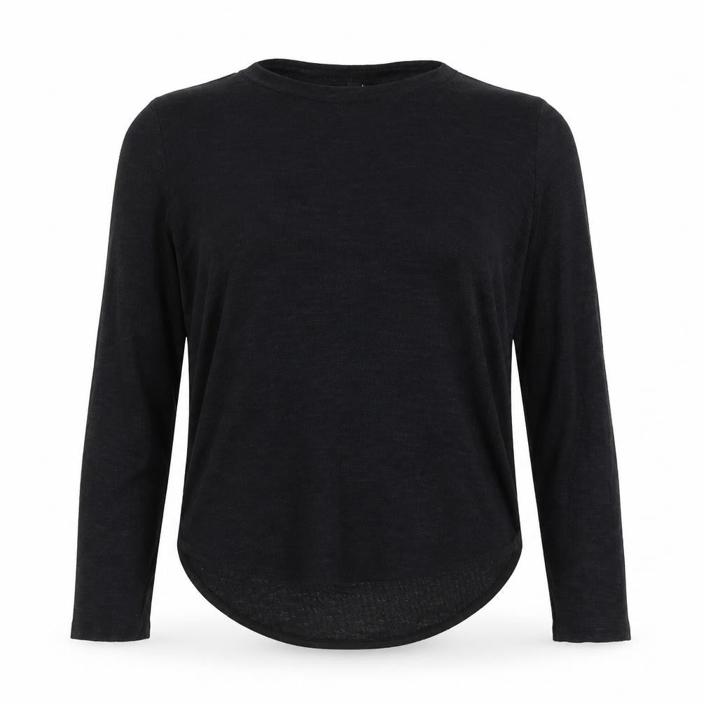 H&M Womens Black Round Neck Viscose Pullover Jumper Size S