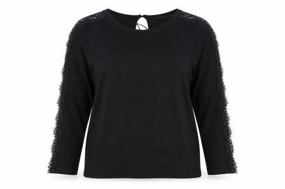 Next Womens Black Round Neck Viscose Pullover Jumper Size 12