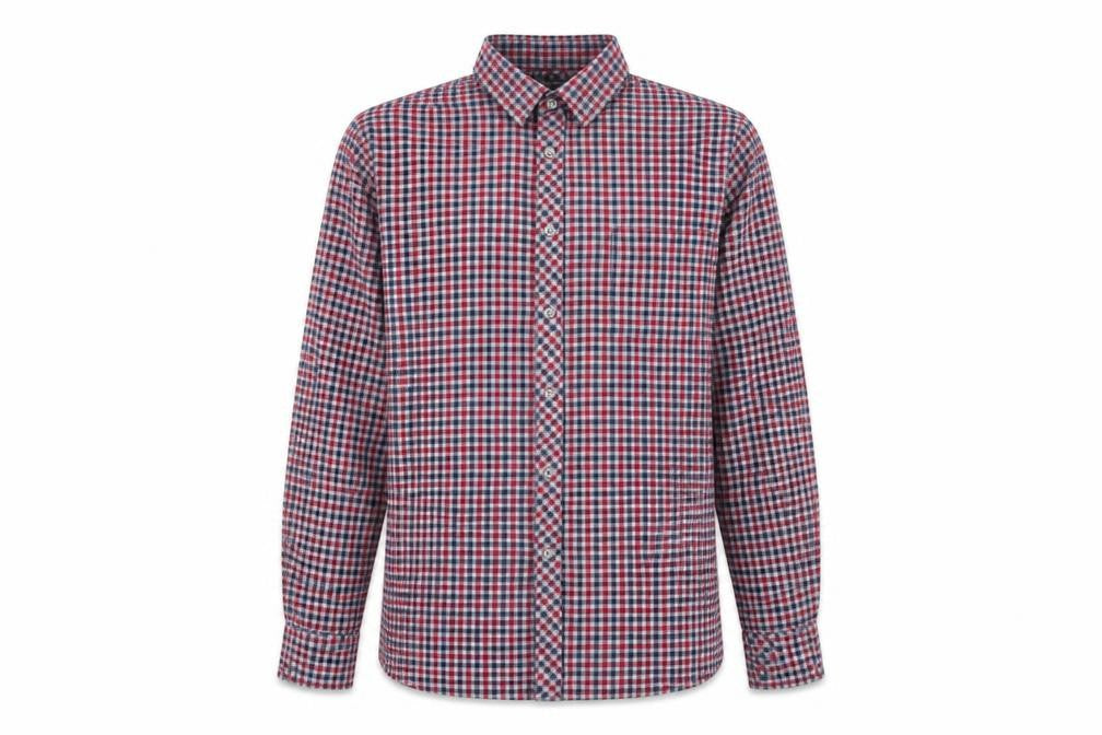 Winterbeck Mens Green Check Cotton Button-Up Size M Collared Button