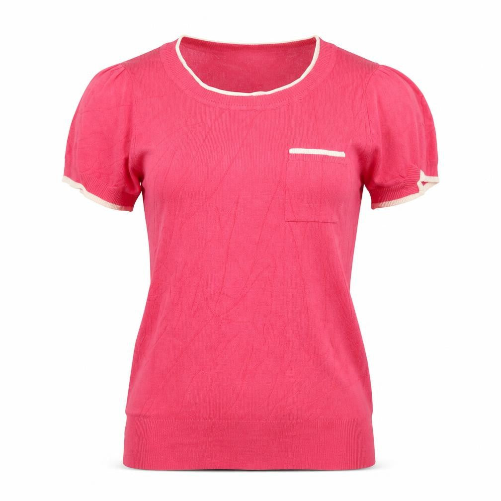 Debenhams Womens Pink Round Neck Viscose Pullover Jumper Size 8