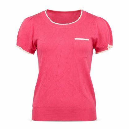 Debenhams Womens Pink Round Neck Viscose Pullover Jumper Size 8