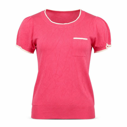Debenhams Womens Pink Round Neck Viscose Pullover Jumper Size 8