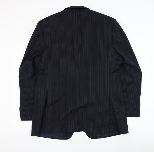 Marks and Spencer Mens Blue Wool Jacket Suit Jacket Size 36
