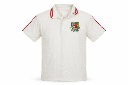 Wales FA Boys White Cotton Basic Polo Size XL Collared - Wales