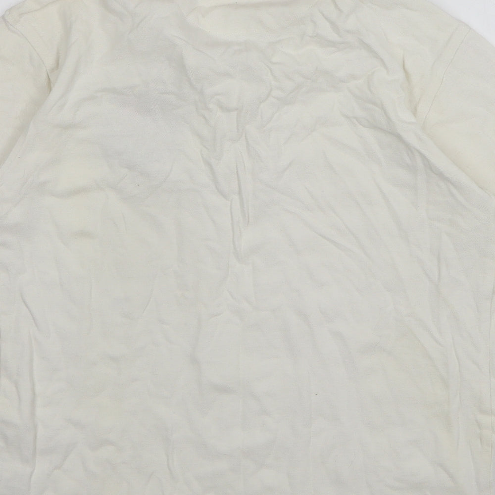 Wales FA Boys White Cotton Basic Polo Size XL Collared - Wales