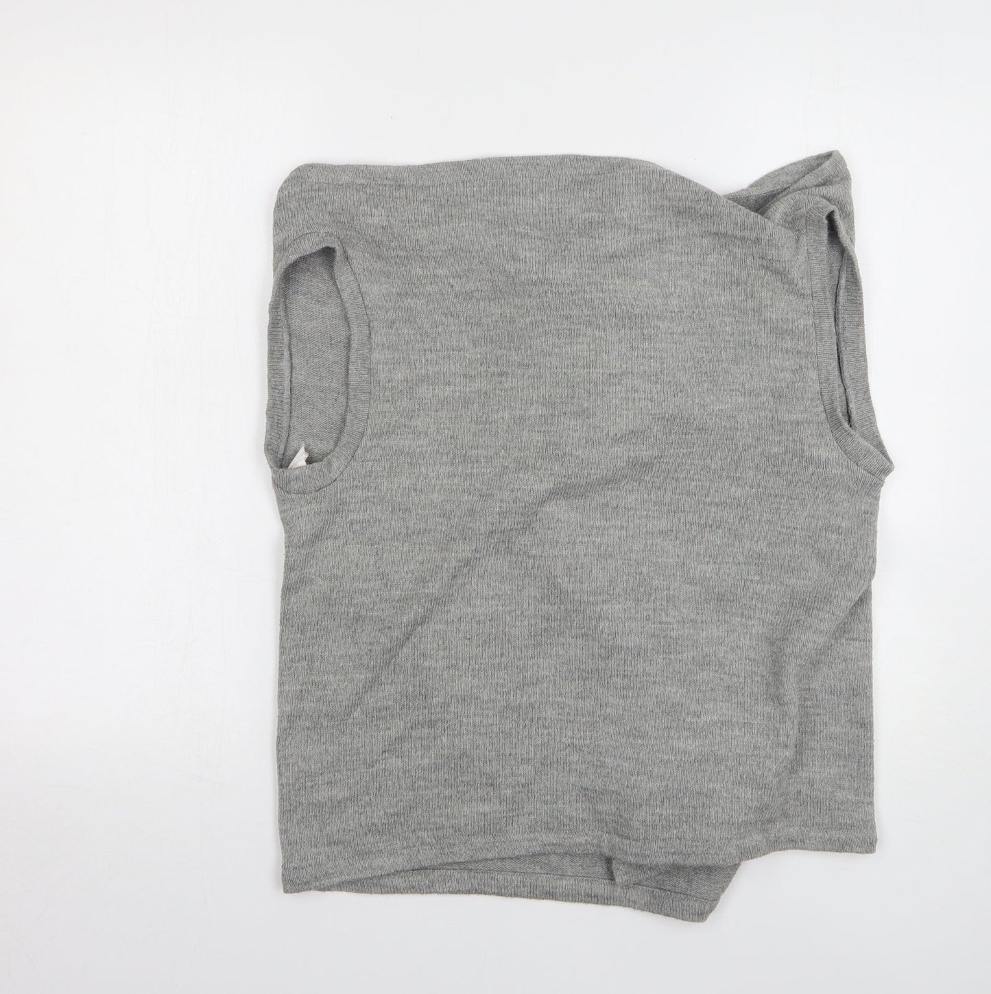 Atmosphere Womens Grey V-Neck Acrylic Cardigan Jumper Size S