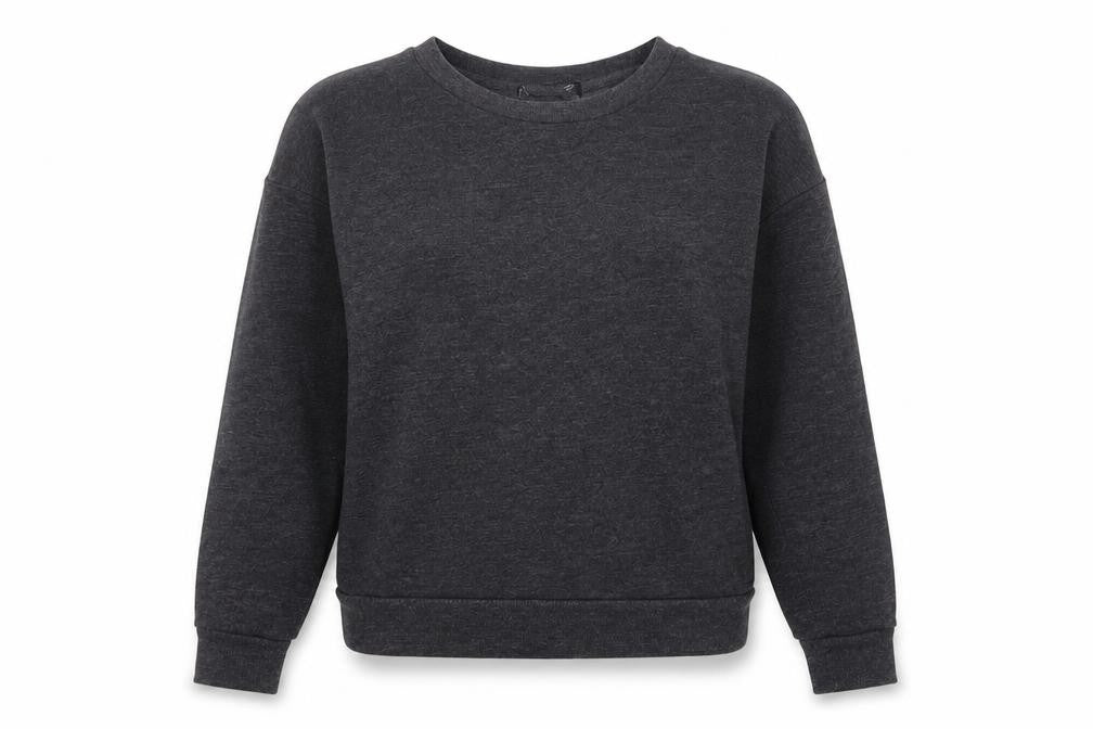 Atmosphere Womens Grey Polyester Pullover Sweatshirt Size 8