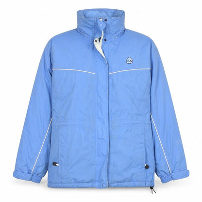 Scanda Womens Blue Rain Coat Coat Size 10 Zip