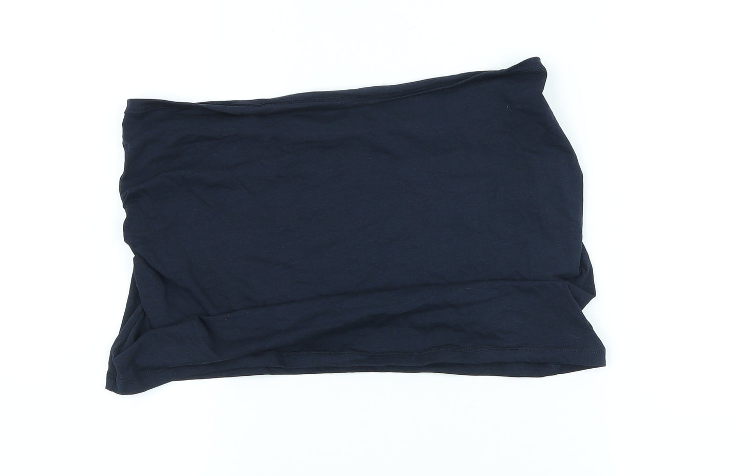 ESMARA Womens Blue Cotton Basic T-Shirt Size L Off the Shoulder