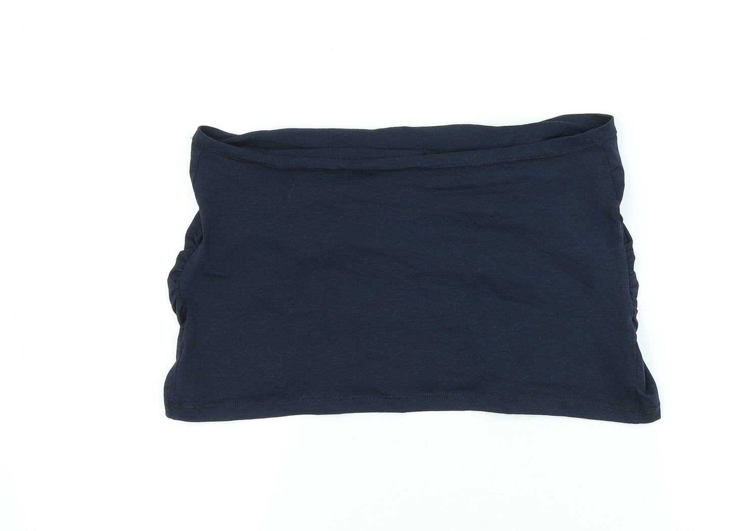 ESMARA Womens Blue Cotton Basic T-Shirt Size L Off the Shoulder