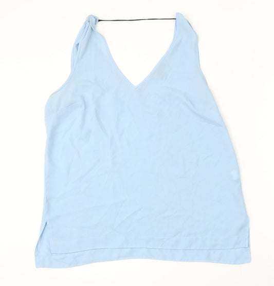 Atmosphere Womens Blue Polyester Basic Blouse Size 18 V-Neck