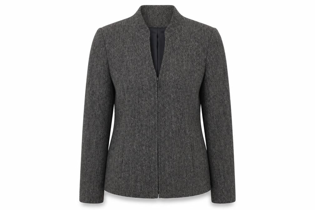 Mackays Womens Grey Jacket Size 12 Zip