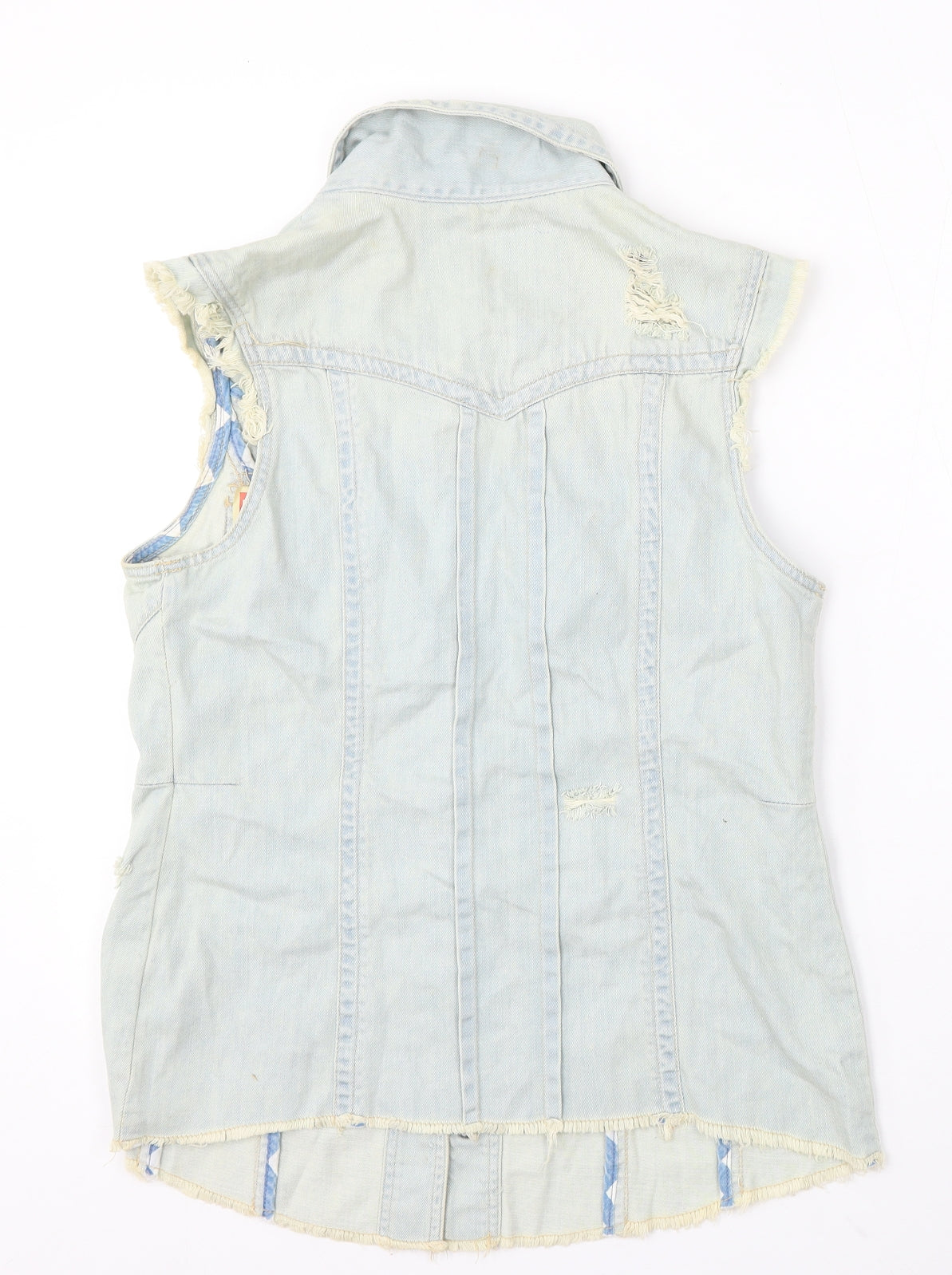 River Island Womens Blue Gilet Jacket Size 12