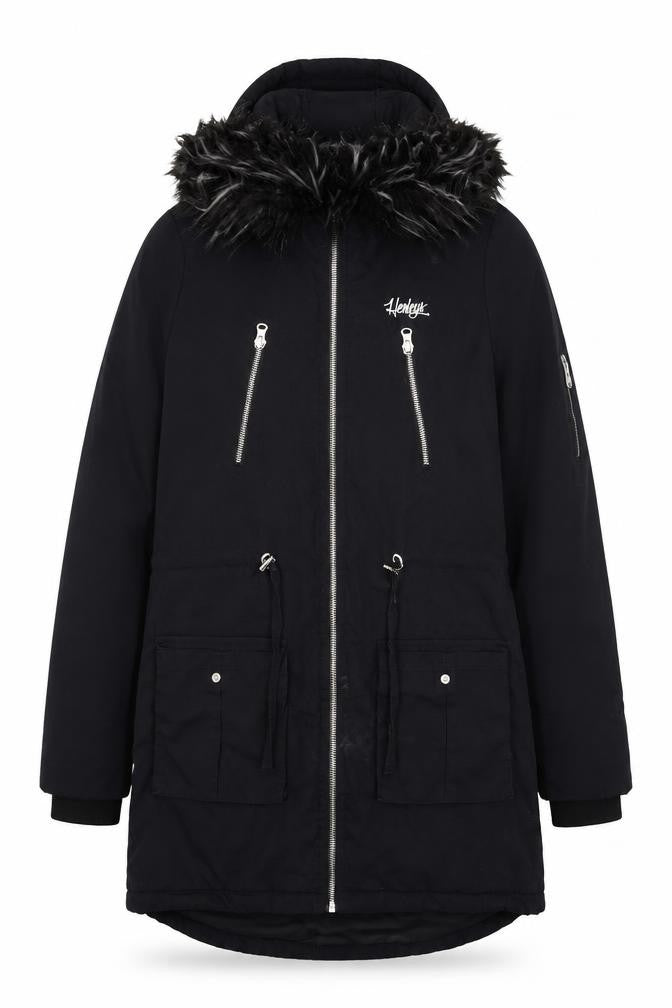 Henleys Womens Blue Jacket Coat Size 8 Zip
