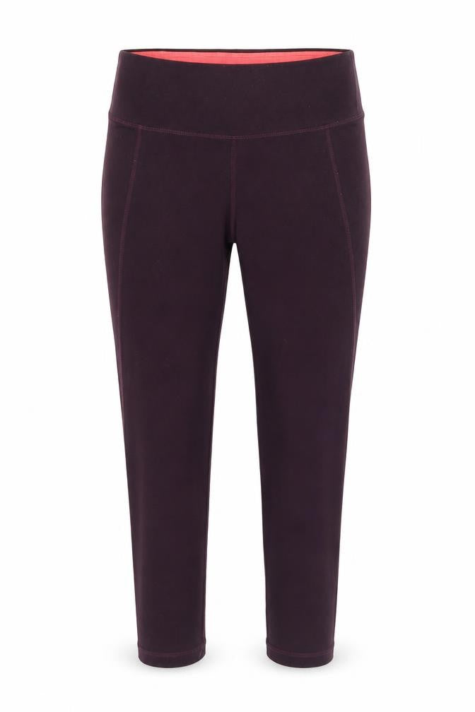 H&M Womens Purple Polyester Cropped Leggings Size XS L25 in Regular