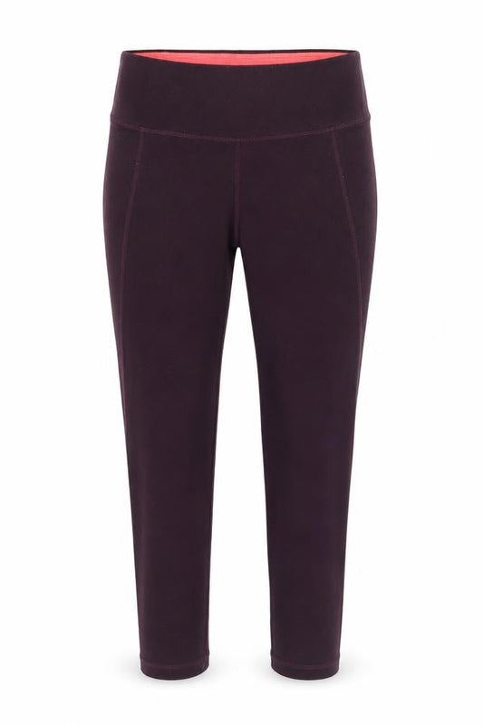 H&M Womens Purple Polyester Cropped Leggings Size XS L25 in Regular