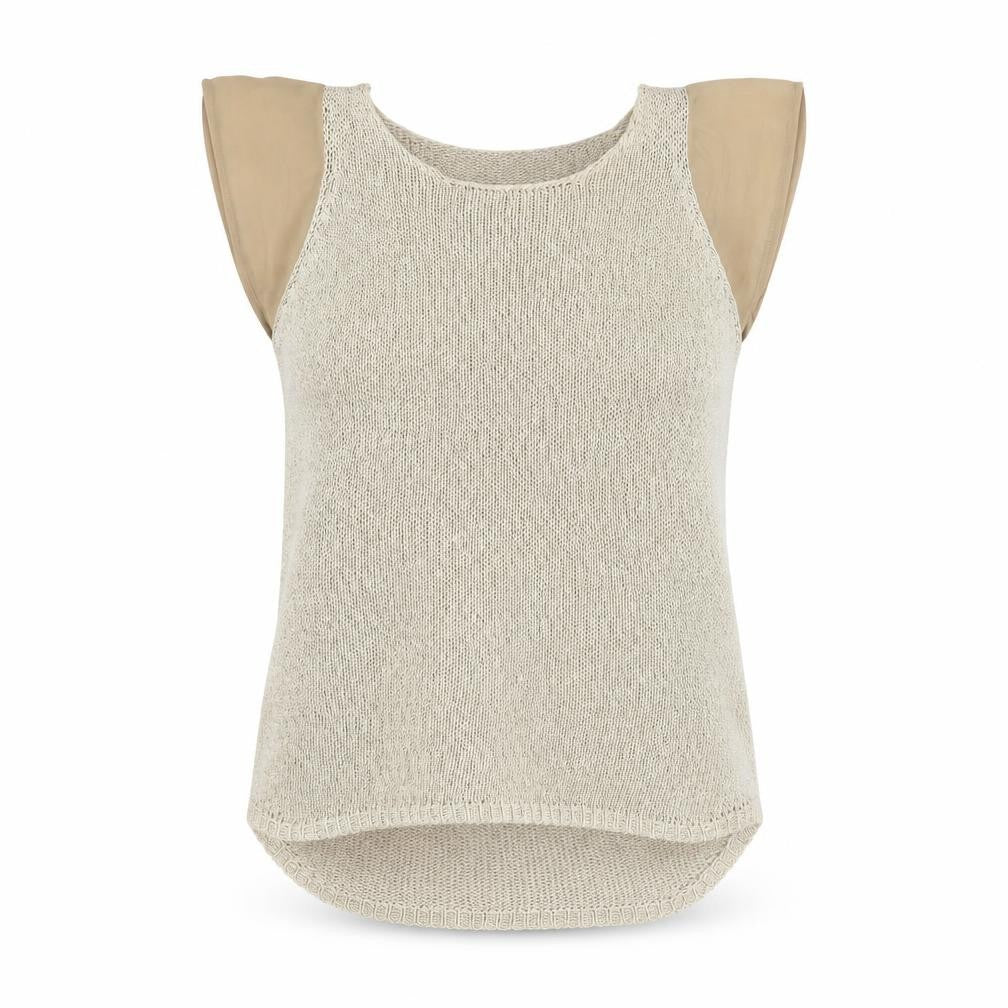 Zara Womens Gold Round Neck Acrylic Pullover Jumper Size S