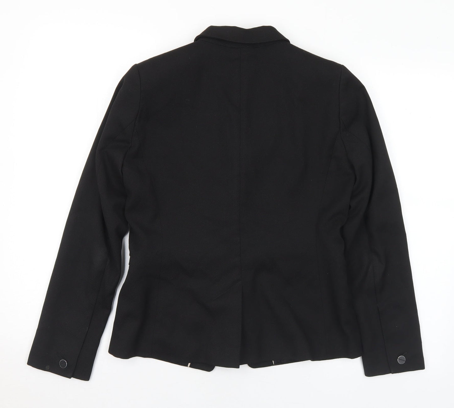 NEXT Womens Black Polyester Jacket Suit Jacket Size 10
