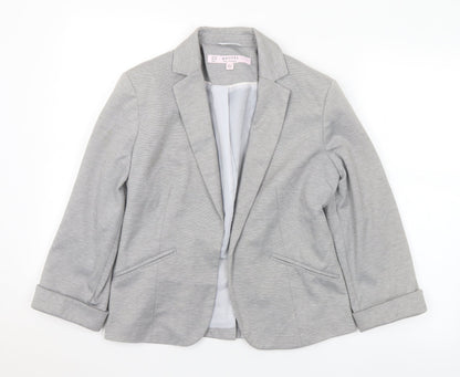 Preloved Miss Selfridge Womens Grey Polyester Jacket Suit Size 10 - Front