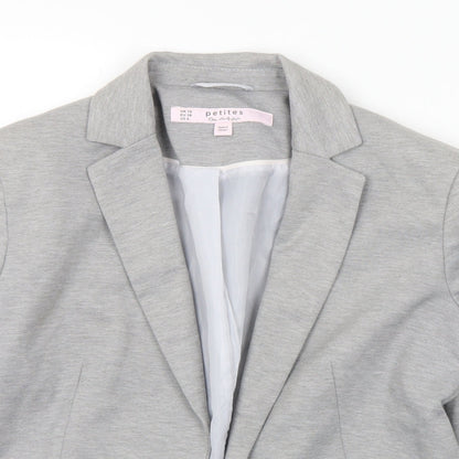 Preloved Miss Selfridge Womens Grey Polyester Jacket Suit Size 10 - Detail