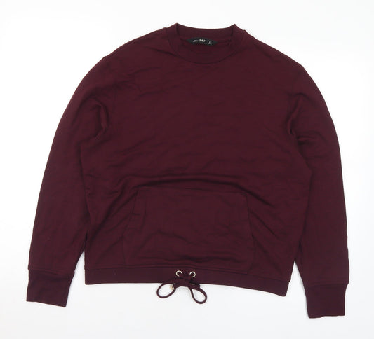 F&F Womens Purple Viscose Pullover Sweatshirt Size 8