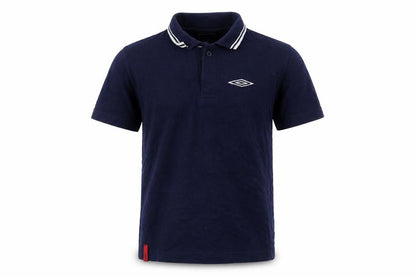 Umbro Boys Blue Polyester Basic Polo Size 11 Years Collared Pullover