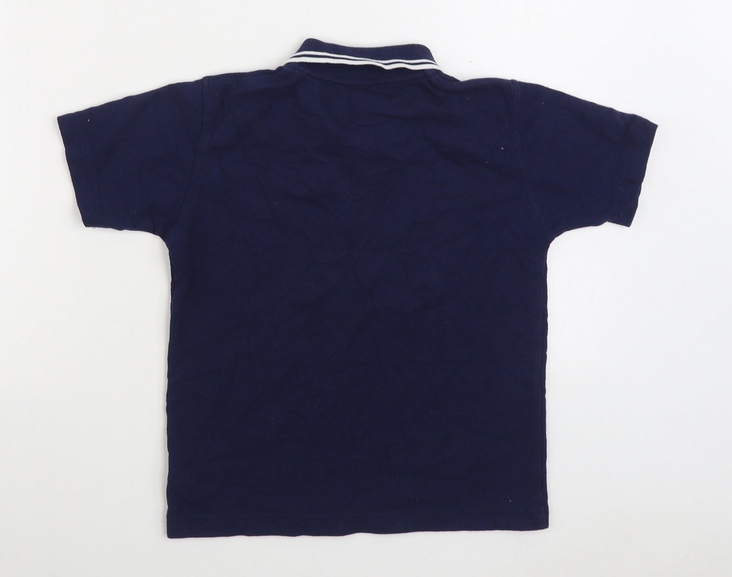 Umbro Boys Blue Polyester Basic Polo Size 11 Years Collared Pullover
