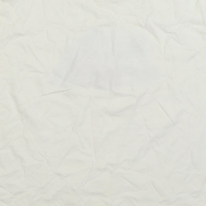 Art Published Boys White 100% Cotton Basic T-Shirt Size 9-10 Years Round Neck Pullover