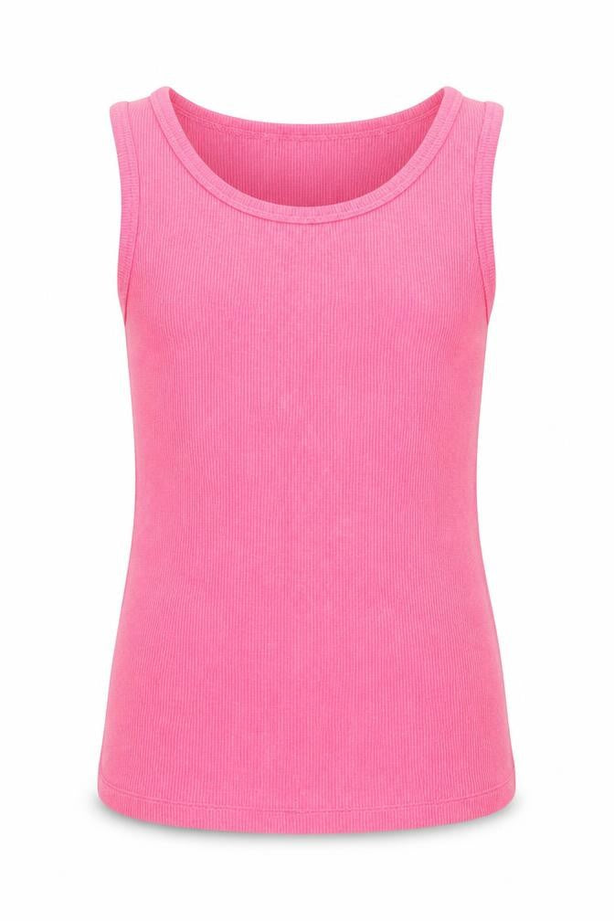 NEXT Girls Pink Cotton Basic Tank Size 6 Years Crew Neck Pullover