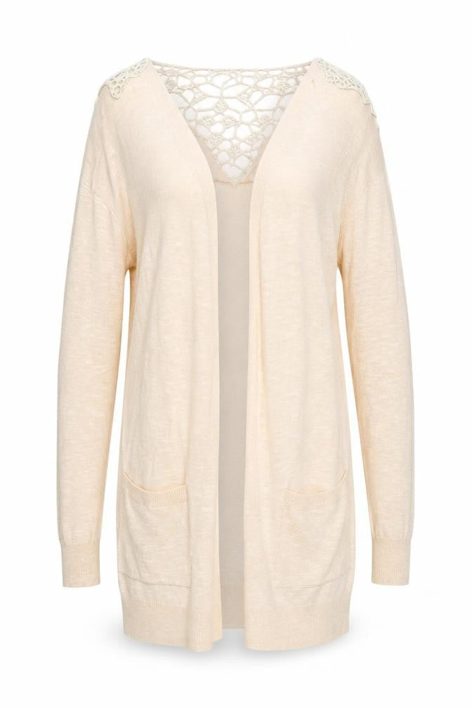 F&F Womens Pink V-Neck Acrylic Cardigan Jumper Size 14