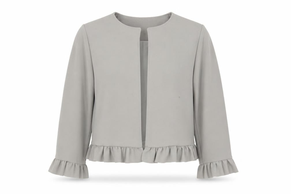 New Look Womens Grey Jacket Blazer Size 8