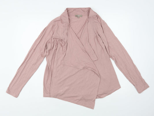 Soon Womens Pink Viscose Kimono Blouse Size 14 V-Neck