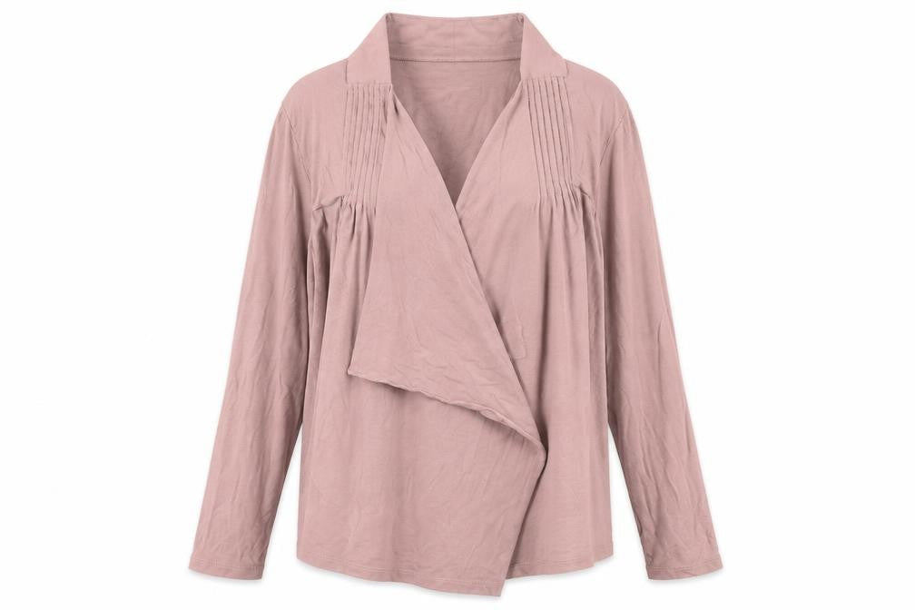 Soon Womens Pink Viscose Kimono Blouse Size 14 V-Neck